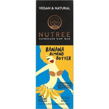 NUTREE Banane-Mandel Rohkost-Riegel, 60 g 