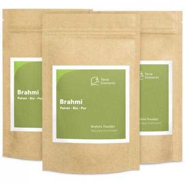 Bio Brahmi Pulver, 100 g, 3er Pack 