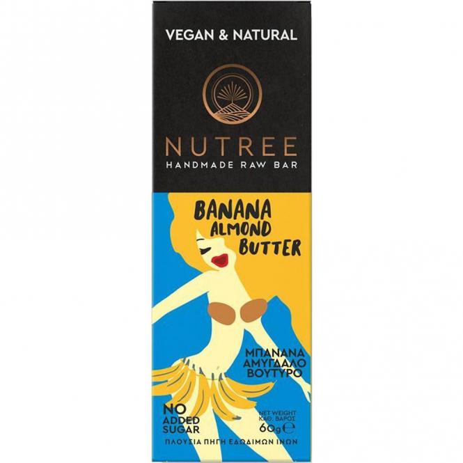 NUTREE Banane-Mandel Rohkost-Riegel, 60 g 